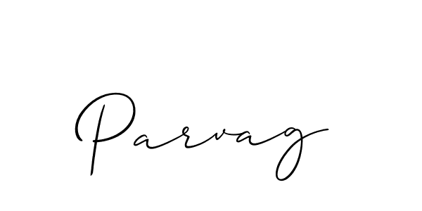 Use a signature maker to create a handwritten signature online. With this signature software, you can design (Allison_Script) your own signature for name Parvag. Parvag signature style 2 images and pictures png
