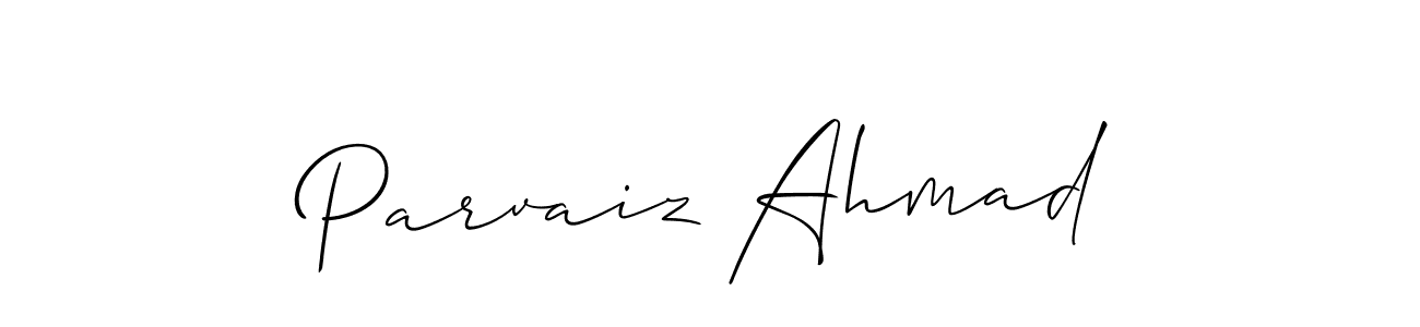 How to make Parvaiz Ahmad signature? Allison_Script is a professional autograph style. Create handwritten signature for Parvaiz Ahmad name. Parvaiz Ahmad signature style 2 images and pictures png