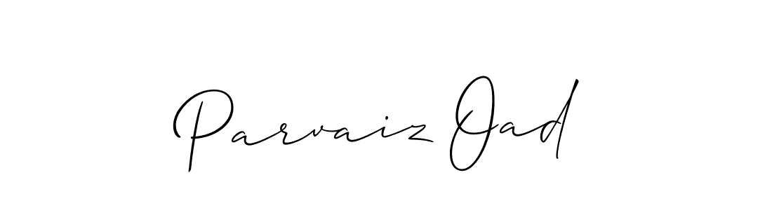 This is the best signature style for the Parvaiz Oad name. Also you like these signature font (Allison_Script). Mix name signature. Parvaiz Oad signature style 2 images and pictures png