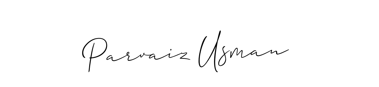 Also we have Parvaiz Usman name is the best signature style. Create professional handwritten signature collection using Allison_Script autograph style. Parvaiz Usman signature style 2 images and pictures png