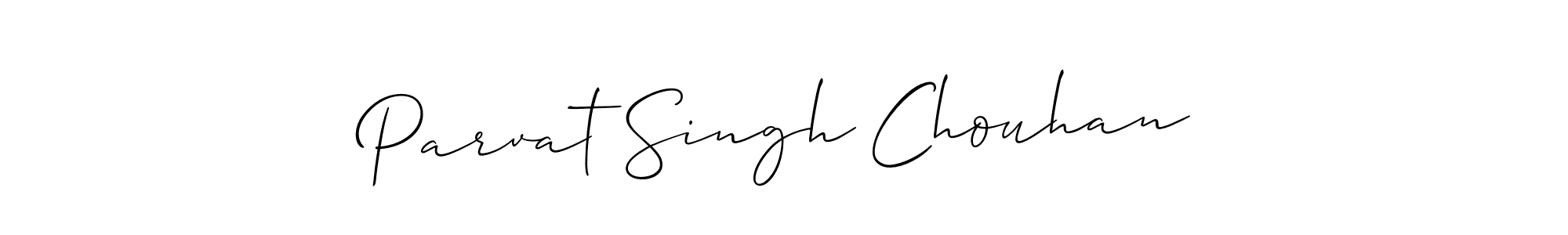 You should practise on your own different ways (Allison_Script) to write your name (Parvat Singh Chouhan) in signature. don't let someone else do it for you. Parvat Singh Chouhan signature style 2 images and pictures png