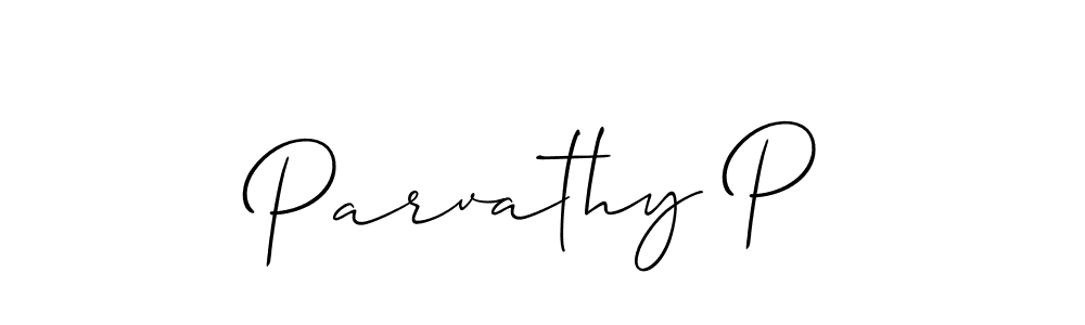 You should practise on your own different ways (Allison_Script) to write your name (Parvathy P) in signature. don't let someone else do it for you. Parvathy P signature style 2 images and pictures png