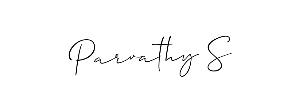 Once you've used our free online signature maker to create your best signature Allison_Script style, it's time to enjoy all of the benefits that Parvathy S name signing documents. Parvathy S signature style 2 images and pictures png