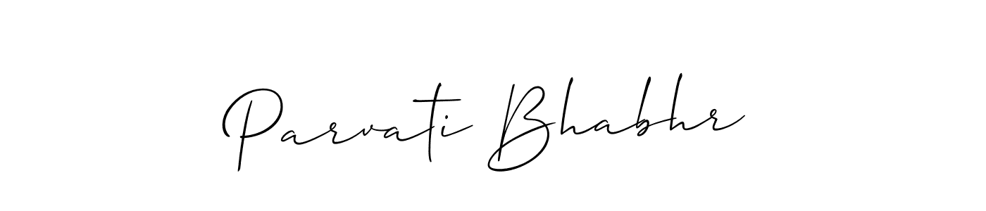 Also You can easily find your signature by using the search form. We will create Parvati Bhabhr name handwritten signature images for you free of cost using Allison_Script sign style. Parvati Bhabhr signature style 2 images and pictures png