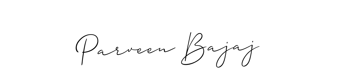 The best way (Allison_Script) to make a short signature is to pick only two or three words in your name. The name Parveen Bajaj include a total of six letters. For converting this name. Parveen Bajaj signature style 2 images and pictures png