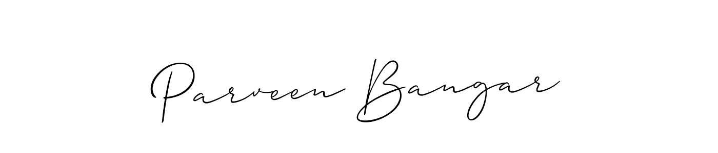 Here are the top 10 professional signature styles for the name Parveen Bangar. These are the best autograph styles you can use for your name. Parveen Bangar signature style 2 images and pictures png