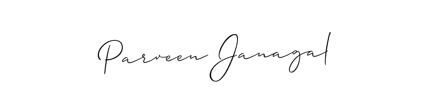 Make a beautiful signature design for name Parveen Janagal. Use this online signature maker to create a handwritten signature for free. Parveen Janagal signature style 2 images and pictures png