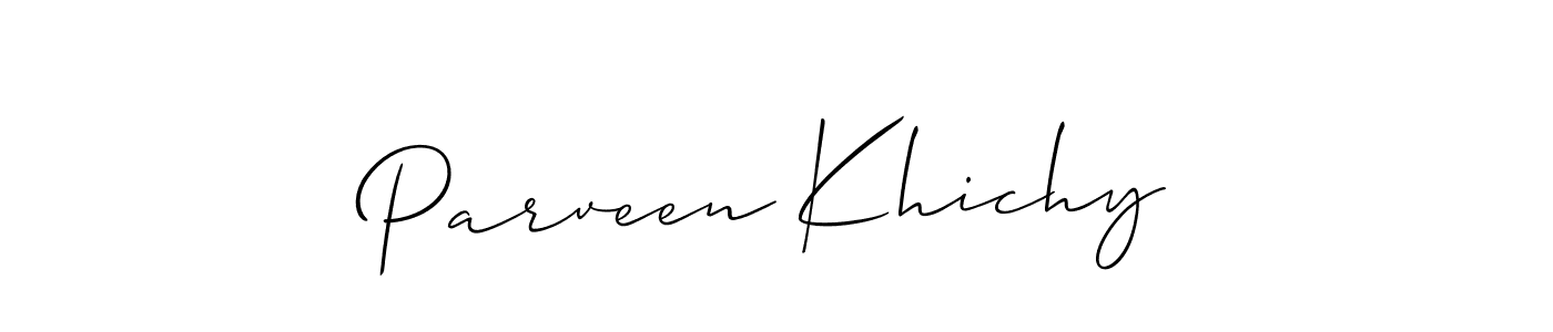 Check out images of Autograph of Parveen Khichy name. Actor Parveen Khichy Signature Style. Allison_Script is a professional sign style online. Parveen Khichy signature style 2 images and pictures png