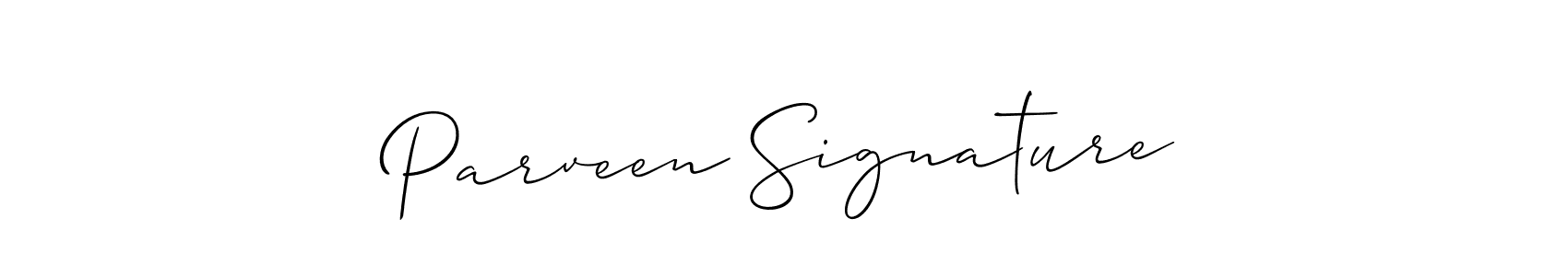 Make a beautiful signature design for name Parveen Signature. With this signature (Allison_Script) style, you can create a handwritten signature for free. Parveen Signature signature style 2 images and pictures png
