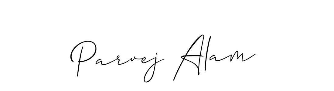 Design your own signature with our free online signature maker. With this signature software, you can create a handwritten (Allison_Script) signature for name Parvej Alam. Parvej Alam signature style 2 images and pictures png