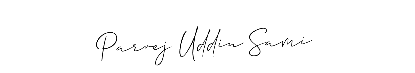 How to Draw Parvej Uddin Sami signature style? Allison_Script is a latest design signature styles for name Parvej Uddin Sami. Parvej Uddin Sami signature style 2 images and pictures png
