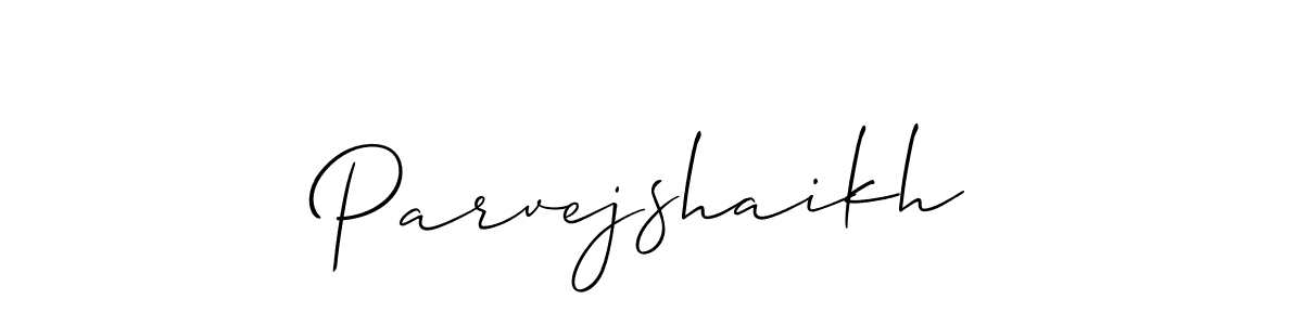 Similarly Allison_Script is the best handwritten signature design. Signature creator online .You can use it as an online autograph creator for name Parvejshaikh. Parvejshaikh signature style 2 images and pictures png