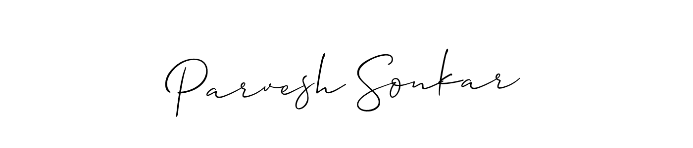 Make a beautiful signature design for name Parvesh Sonkar. Use this online signature maker to create a handwritten signature for free. Parvesh Sonkar signature style 2 images and pictures png