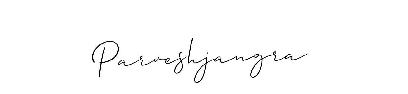 Also You can easily find your signature by using the search form. We will create Parveshjangra name handwritten signature images for you free of cost using Allison_Script sign style. Parveshjangra signature style 2 images and pictures png