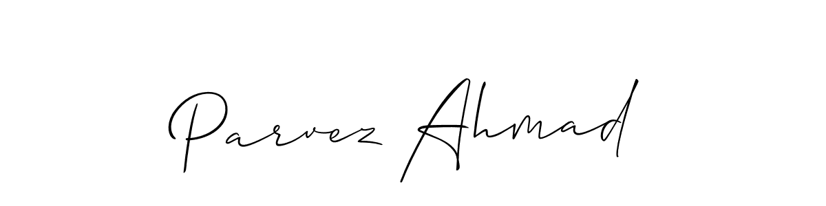 This is the best signature style for the Parvez Ahmad name. Also you like these signature font (Allison_Script). Mix name signature. Parvez Ahmad signature style 2 images and pictures png