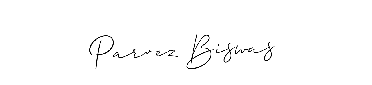 It looks lik you need a new signature style for name Parvez Biswas. Design unique handwritten (Allison_Script) signature with our free signature maker in just a few clicks. Parvez Biswas signature style 2 images and pictures png