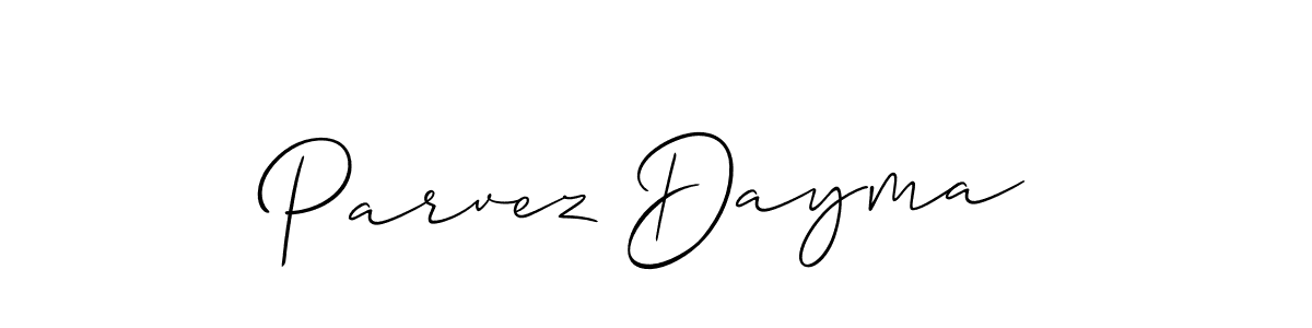 Best and Professional Signature Style for Parvez Dayma. Allison_Script Best Signature Style Collection. Parvez Dayma signature style 2 images and pictures png