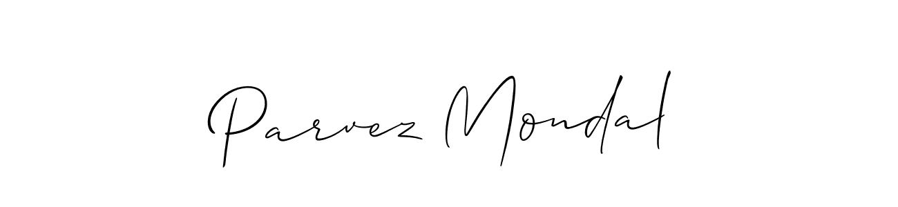 Parvez Mondal stylish signature style. Best Handwritten Sign (Allison_Script) for my name. Handwritten Signature Collection Ideas for my name Parvez Mondal. Parvez Mondal signature style 2 images and pictures png