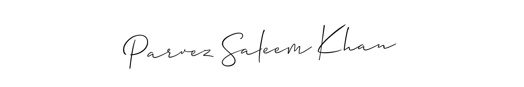 You should practise on your own different ways (Allison_Script) to write your name (Parvez Saleem Khan) in signature. don't let someone else do it for you. Parvez Saleem Khan signature style 2 images and pictures png