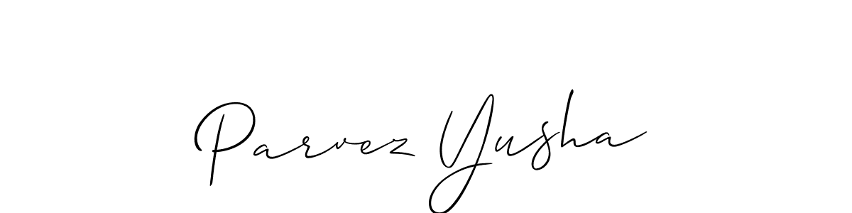 You can use this online signature creator to create a handwritten signature for the name Parvez Yusha. This is the best online autograph maker. Parvez Yusha signature style 2 images and pictures png