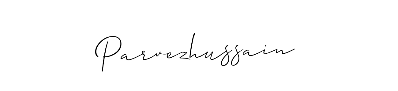 Also we have Parvezhussain name is the best signature style. Create professional handwritten signature collection using Allison_Script autograph style. Parvezhussain signature style 2 images and pictures png