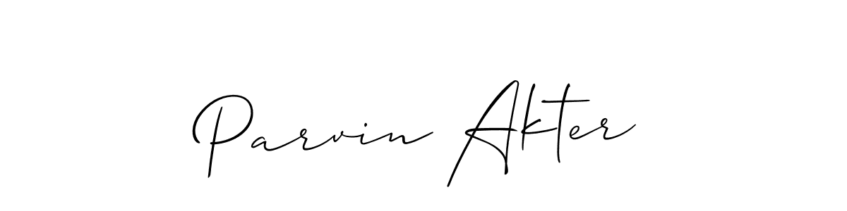 Also You can easily find your signature by using the search form. We will create Parvin Akter name handwritten signature images for you free of cost using Allison_Script sign style. Parvin Akter signature style 2 images and pictures png