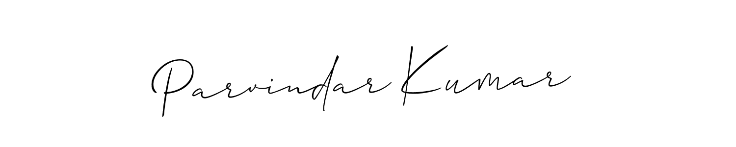 Parvindar Kumar stylish signature style. Best Handwritten Sign (Allison_Script) for my name. Handwritten Signature Collection Ideas for my name Parvindar Kumar. Parvindar Kumar signature style 2 images and pictures png