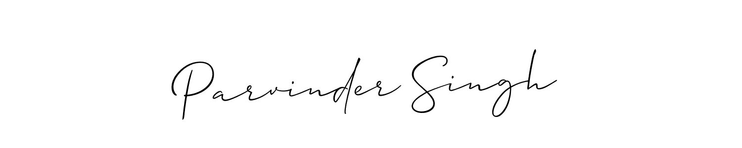 The best way (Allison_Script) to make a short signature is to pick only two or three words in your name. The name Parvinder Singh include a total of six letters. For converting this name. Parvinder Singh signature style 2 images and pictures png