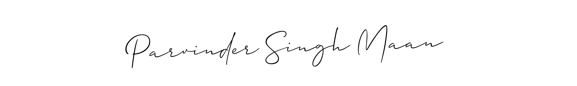 Also we have Parvinder Singh Maan name is the best signature style. Create professional handwritten signature collection using Allison_Script autograph style. Parvinder Singh Maan signature style 2 images and pictures png