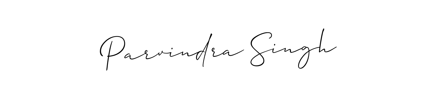 How to make Parvindra Singh signature? Allison_Script is a professional autograph style. Create handwritten signature for Parvindra Singh name. Parvindra Singh signature style 2 images and pictures png