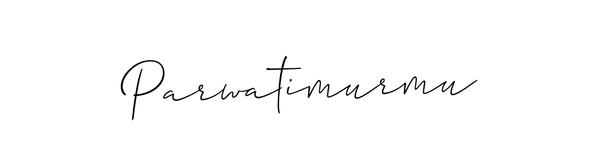 Also we have Parwatimurmu name is the best signature style. Create professional handwritten signature collection using Allison_Script autograph style. Parwatimurmu signature style 2 images and pictures png