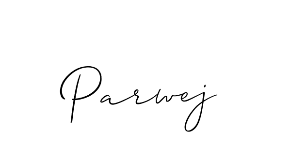 How to make Parwej signature? Allison_Script is a professional autograph style. Create handwritten signature for Parwej name. Parwej signature style 2 images and pictures png