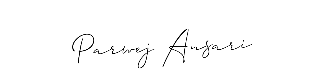 It looks lik you need a new signature style for name Parwej Ansari. Design unique handwritten (Allison_Script) signature with our free signature maker in just a few clicks. Parwej Ansari signature style 2 images and pictures png