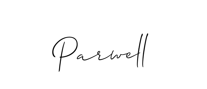 How to Draw Parwell signature style? Allison_Script is a latest design signature styles for name Parwell. Parwell signature style 2 images and pictures png