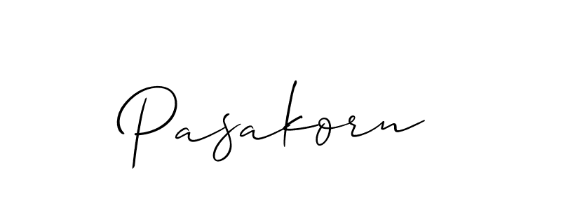 if you are searching for the best signature style for your name Pasakorn. so please give up your signature search. here we have designed multiple signature styles  using Allison_Script. Pasakorn signature style 2 images and pictures png