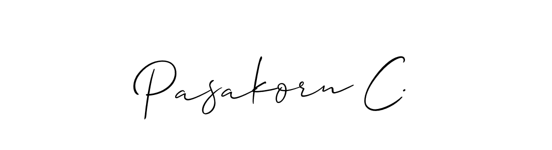 Check out images of Autograph of Pasakorn C. name. Actor Pasakorn C. Signature Style. Allison_Script is a professional sign style online. Pasakorn C. signature style 2 images and pictures png