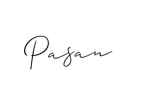 How to make Pasan signature? Allison_Script is a professional autograph style. Create handwritten signature for Pasan name. Pasan signature style 2 images and pictures png