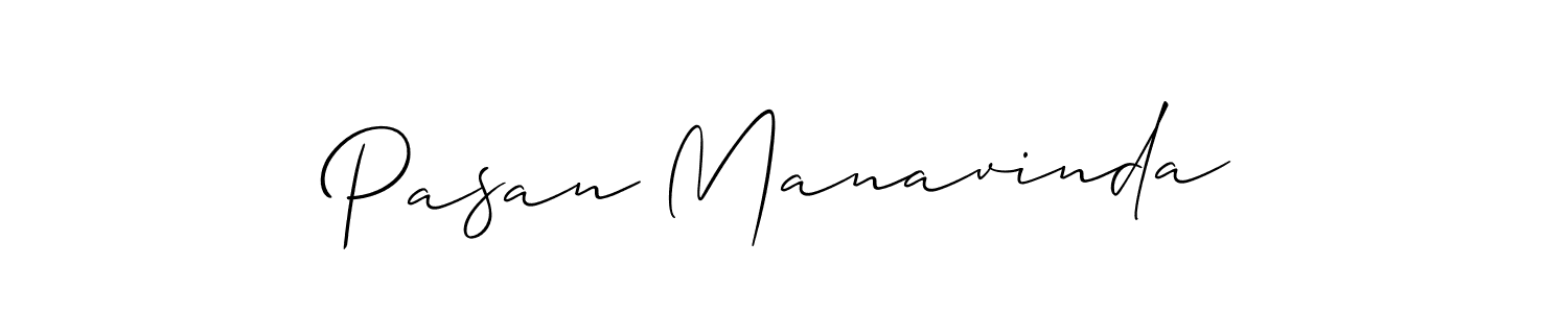 How to make Pasan Manavinda signature? Allison_Script is a professional autograph style. Create handwritten signature for Pasan Manavinda name. Pasan Manavinda signature style 2 images and pictures png