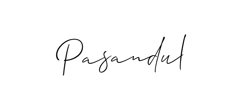 Make a beautiful signature design for name Pasandul. Use this online signature maker to create a handwritten signature for free. Pasandul signature style 2 images and pictures png