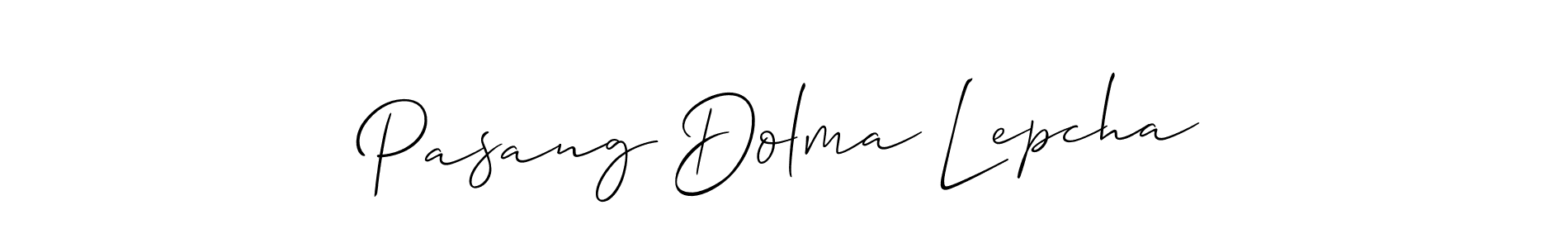 Best and Professional Signature Style for Pasang Dolma Lepcha. Allison_Script Best Signature Style Collection. Pasang Dolma Lepcha signature style 2 images and pictures png