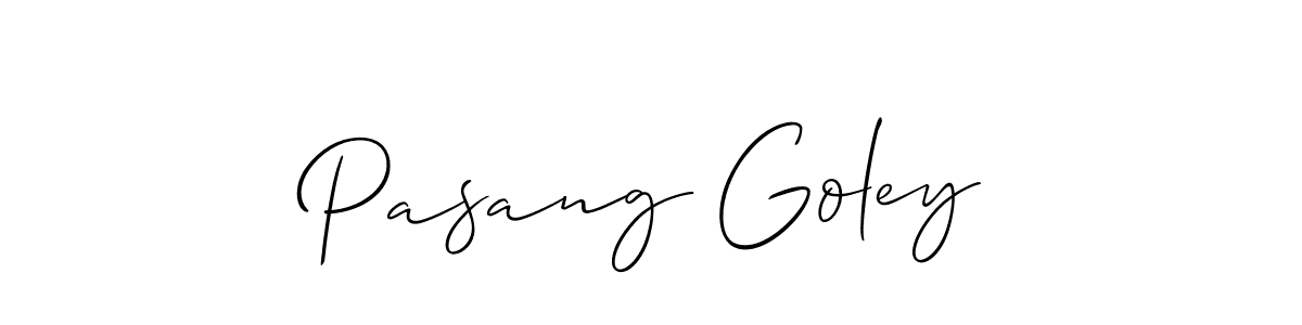 if you are searching for the best signature style for your name Pasang Goley. so please give up your signature search. here we have designed multiple signature styles  using Allison_Script. Pasang Goley signature style 2 images and pictures png