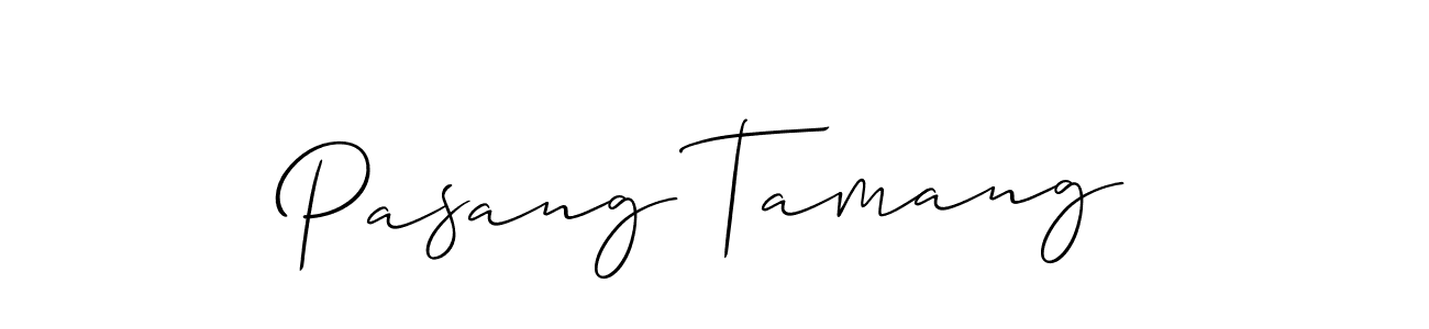 Pasang Tamang stylish signature style. Best Handwritten Sign (Allison_Script) for my name. Handwritten Signature Collection Ideas for my name Pasang Tamang. Pasang Tamang signature style 2 images and pictures png