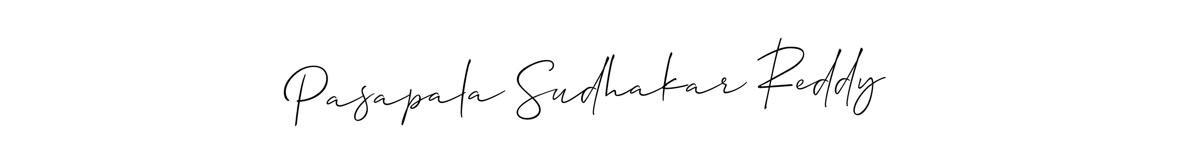 Also we have Pasapala Sudhakar Reddy name is the best signature style. Create professional handwritten signature collection using Allison_Script autograph style. Pasapala Sudhakar Reddy signature style 2 images and pictures png