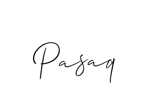 Also we have Pasaq name is the best signature style. Create professional handwritten signature collection using Allison_Script autograph style. Pasaq signature style 2 images and pictures png