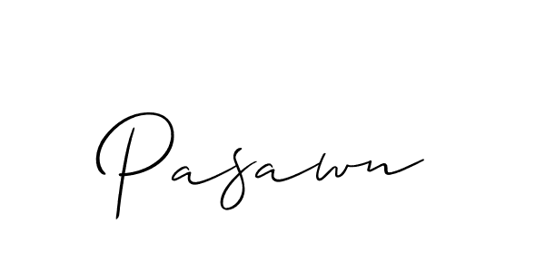 How to make Pasawn signature? Allison_Script is a professional autograph style. Create handwritten signature for Pasawn name. Pasawn signature style 2 images and pictures png