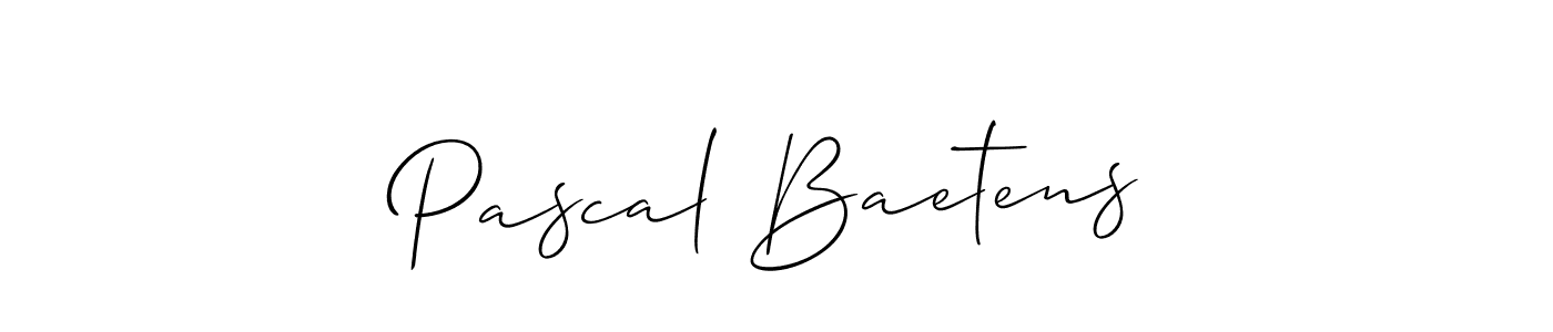 Create a beautiful signature design for name Pascal Baetens. With this signature (Allison_Script) fonts, you can make a handwritten signature for free. Pascal Baetens signature style 2 images and pictures png