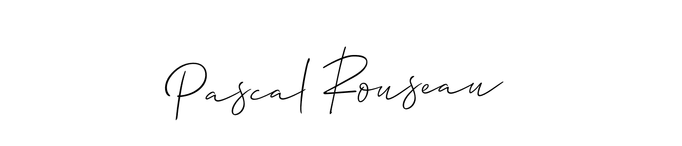 Use a signature maker to create a handwritten signature online. With this signature software, you can design (Allison_Script) your own signature for name Pascal Rouseau. Pascal Rouseau signature style 2 images and pictures png