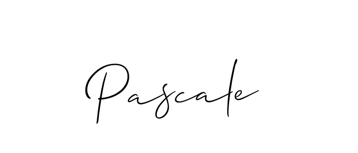 Use a signature maker to create a handwritten signature online. With this signature software, you can design (Allison_Script) your own signature for name Pascale. Pascale signature style 2 images and pictures png