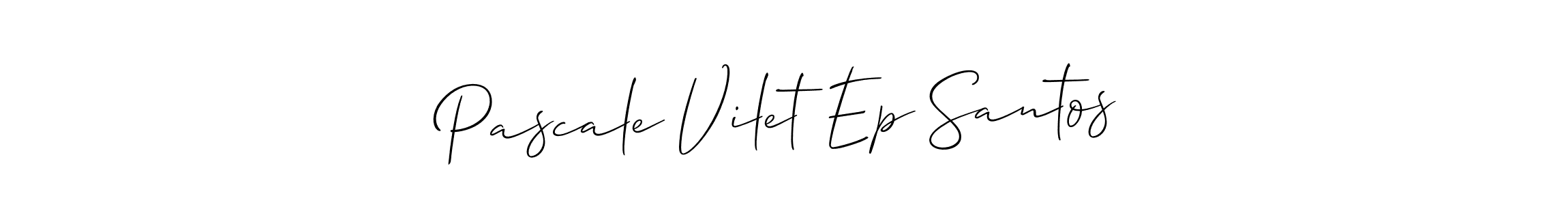 How to make Pascale Vilet Ep Santos name signature. Use Allison_Script style for creating short signs online. This is the latest handwritten sign. Pascale Vilet Ep Santos signature style 2 images and pictures png
