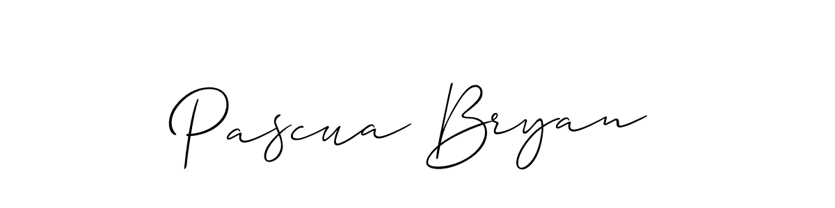 The best way (Allison_Script) to make a short signature is to pick only two or three words in your name. The name Pascua Bryan include a total of six letters. For converting this name. Pascua Bryan signature style 2 images and pictures png